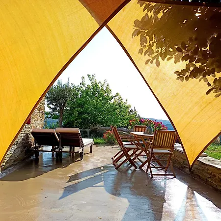 別荘 Kalliberry Cycladic Stone House Elissavet With Private Pool, View And Fantastic Sunsets *